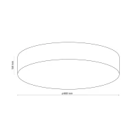 Ceiling light E27 – round, white, 6 light points - Image 3