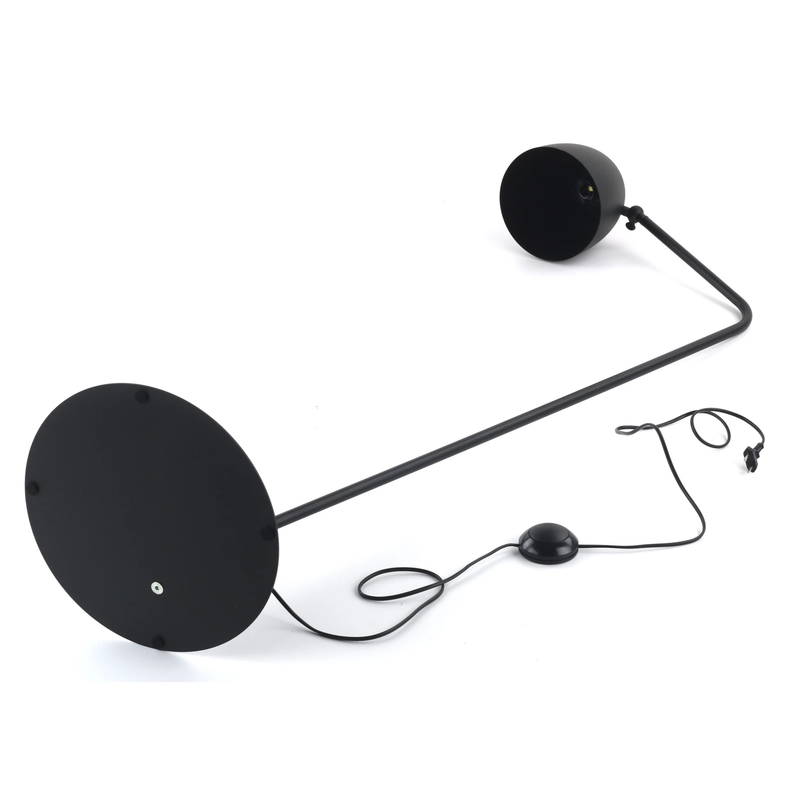 SOHO floor lamp – black shade, adjustable angle