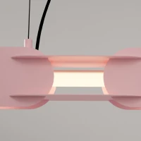 Pakabinamas šviestuvas 158 cm – linijinis, rožinis, CRI98 LED - Nuotrauka 4