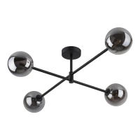 SARIUS ceiling light – black, graphite glass, 4xG9 - Image 5
