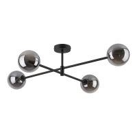 SARIUS ceiling light – black, graphite glass, 4xG9 - Image 2
