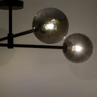 SARIUS ceiling light – black, graphite glass, 4xG9 - Image 1