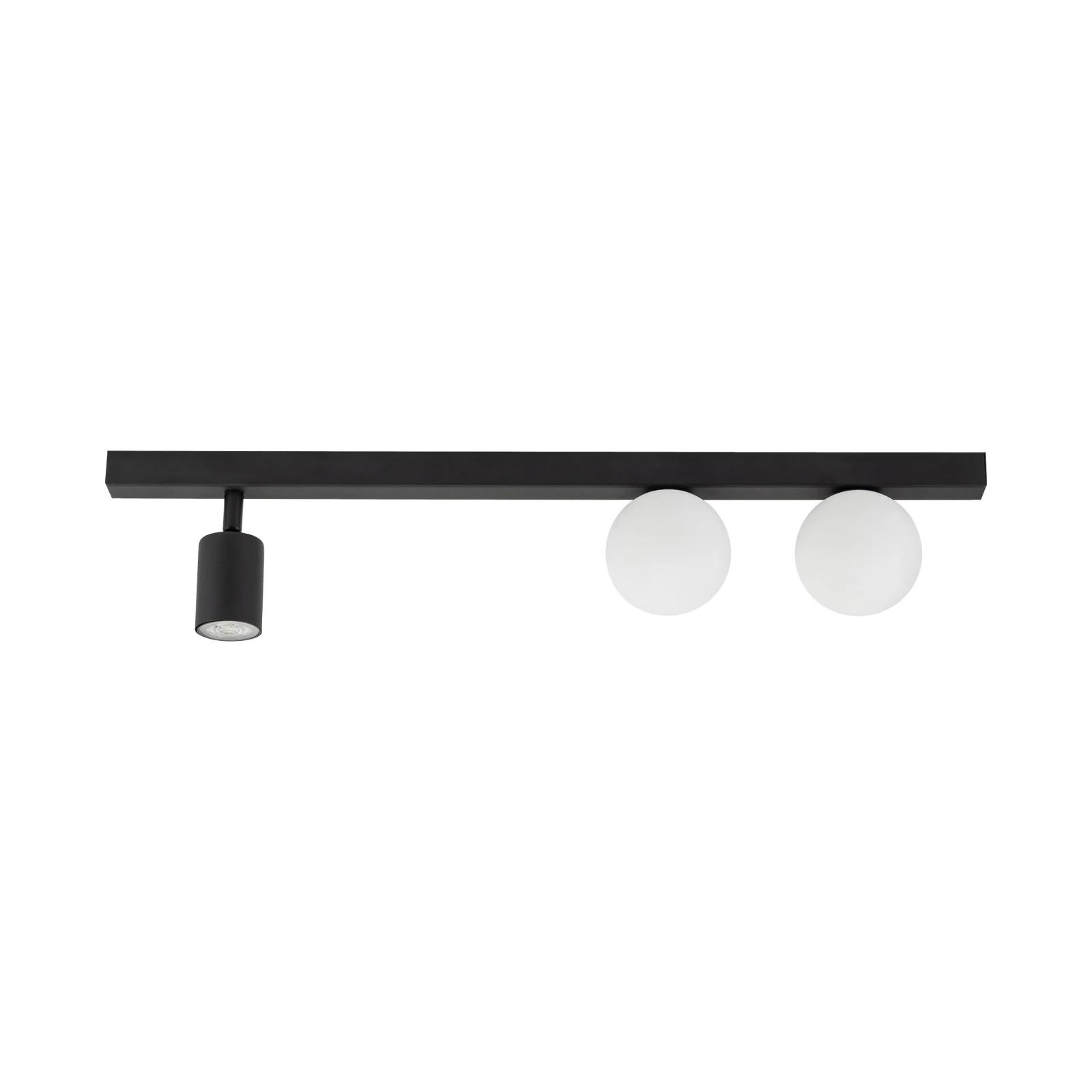 VOX ceiling light 3-light, linear, black and white, adjustable