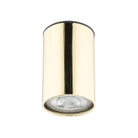 Ceiling light 10 W – round, black and gold, directional - Image 1