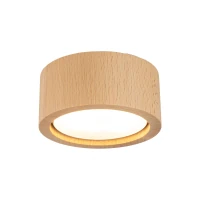 Ceiling light 11 W – cylindrical, beech finish, GU10 - Image 4