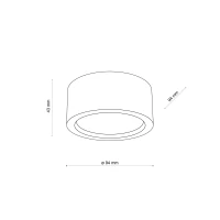 Ceiling light 11 W – cylindrical, beech finish, GU10 - Image 6