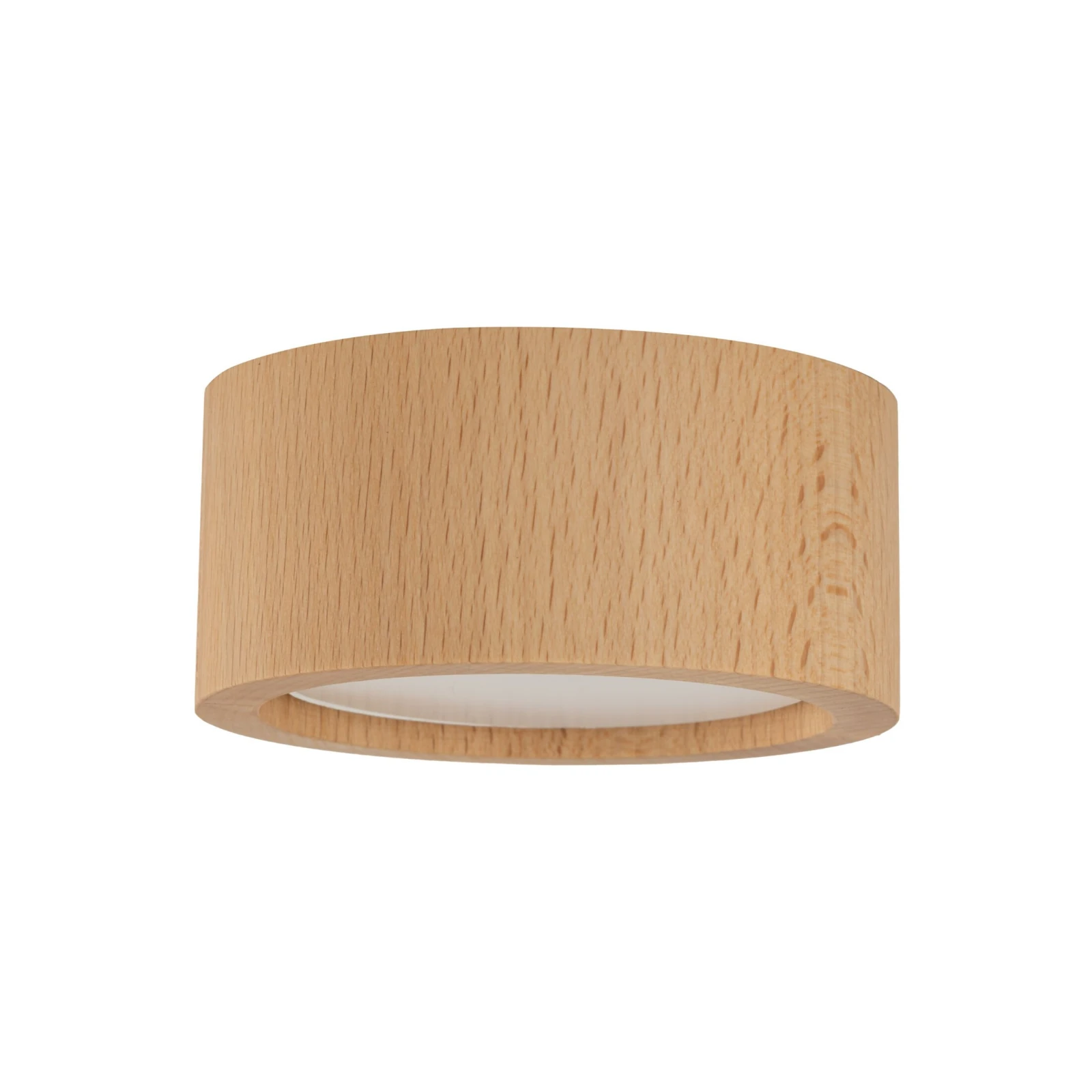 Ceiling light 11 W – cylindrical, beech finish, GU10
