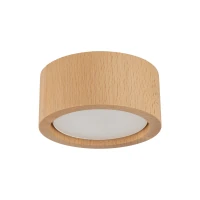 Ceiling light 11 W – cylindrical, beech finish, GU10 - Image 2