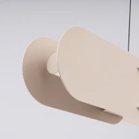 Pakabinamas šviestuvas 158 cm – linijinis, pilkai ruda, DALI - Nuotrauka 5