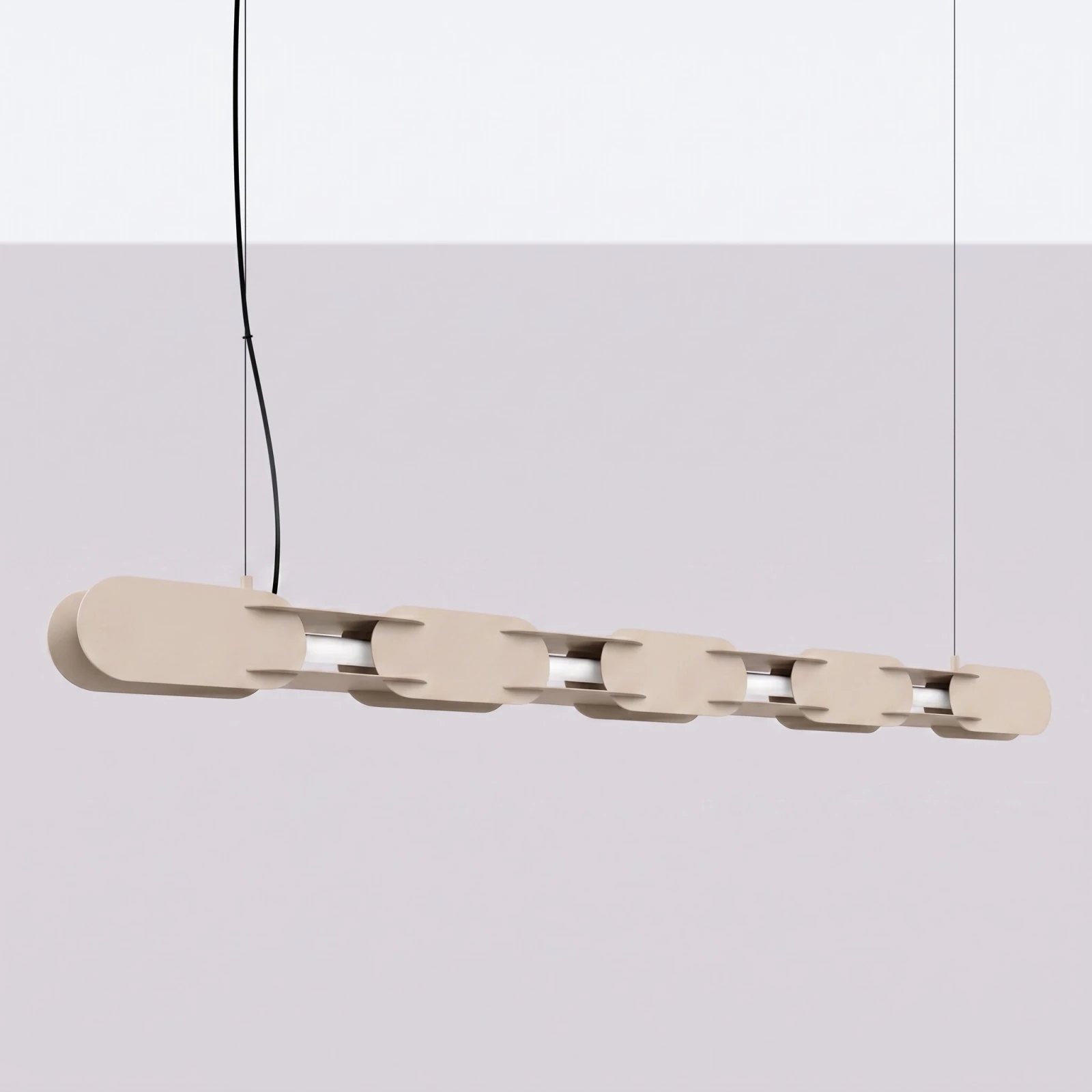 Pendant lamp 158 cm – linear, taupe, CRI98
