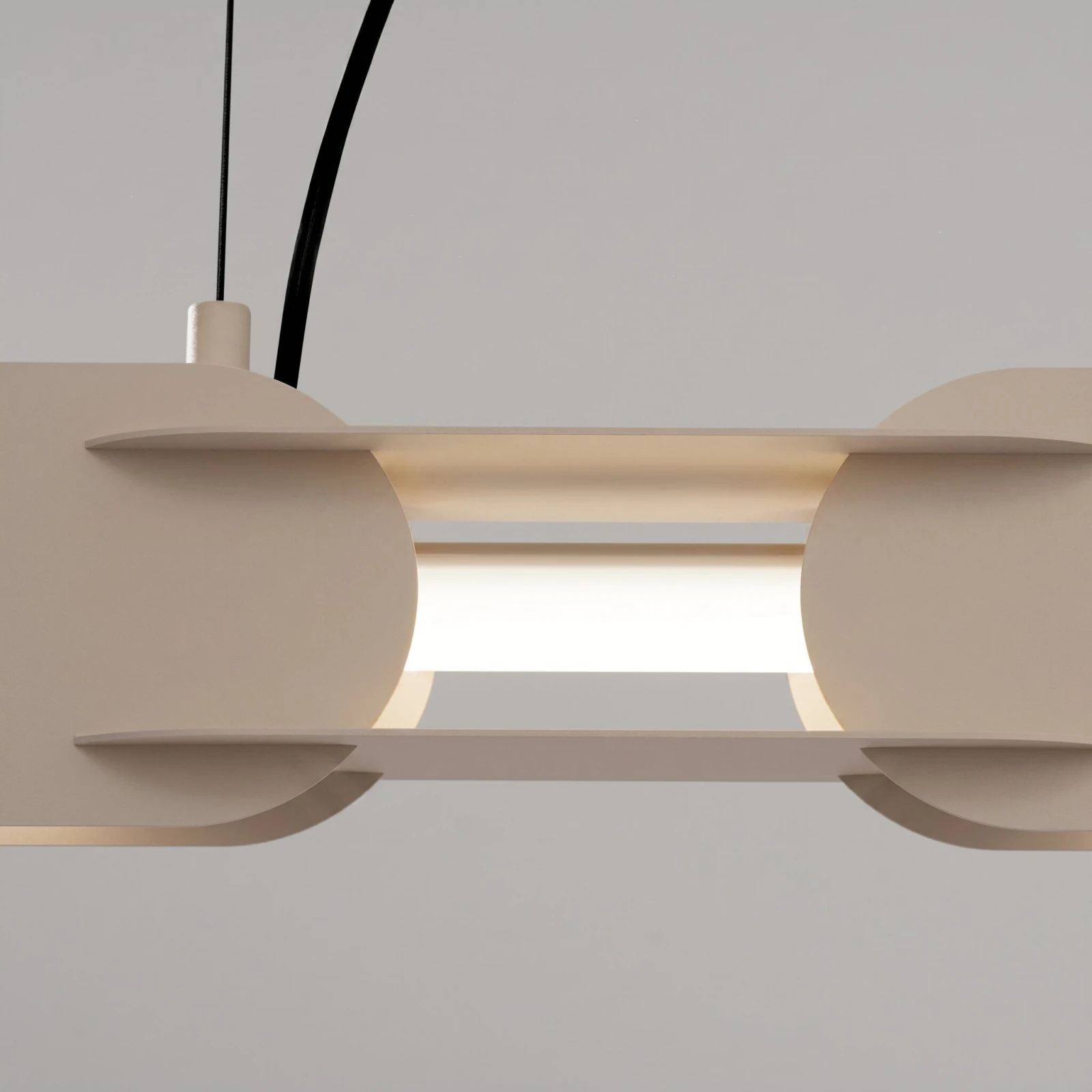 Pendant lamp 158 cm – linear, taupe, CRI98