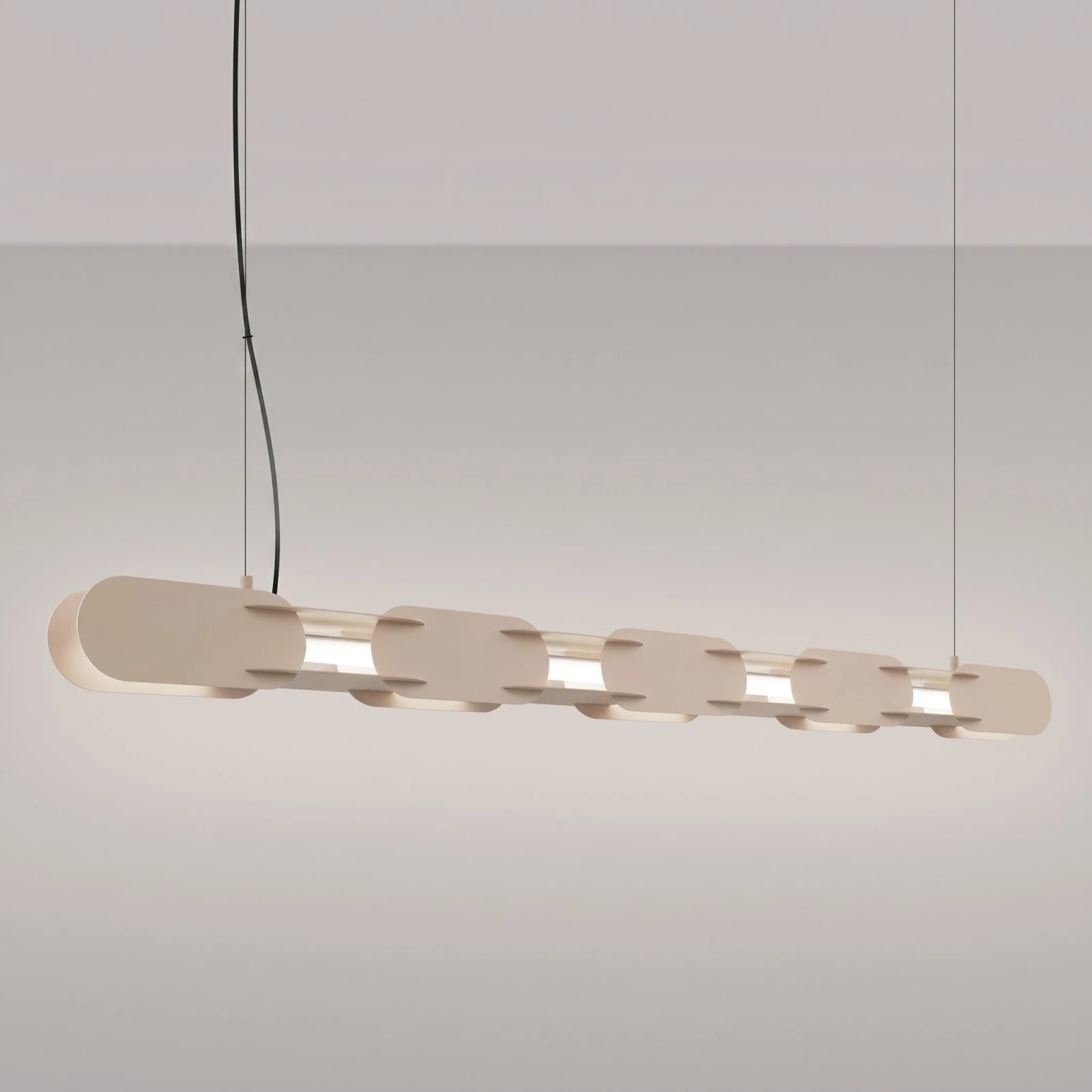 Pendant lamp 158 cm – linear, taupe, CRI98