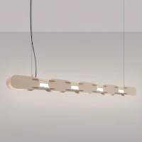 Pendant lamp 158 cm – linear, taupe, CRI98 - Image 1