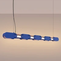 Pakabinamas šviestuvas 158 cm – linijinis, ultramarino, DALI valdymas - Nuotrauka 1