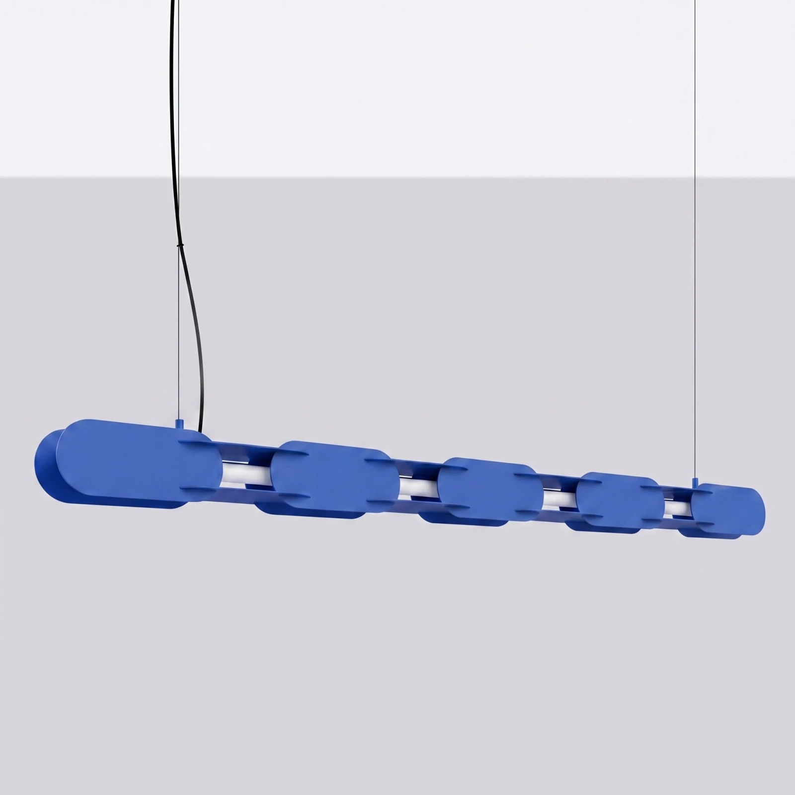 Pendant lamp 158 cm – linear, ultramarine, LED 4000K