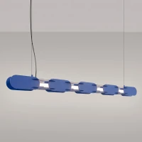 Pendant lamp 158 cm – linear, ultramarine, LED 4000K - Image 1