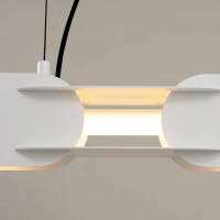Pendant lamp 158 cm – linear, white, DALI dimmable - Image 4