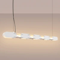 Pendant lamp 158 cm – linear, white, DALI dimmable - Image 1