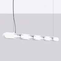 Pendant lamp 158 cm – linear, white, DALI dimmable - Image 3
