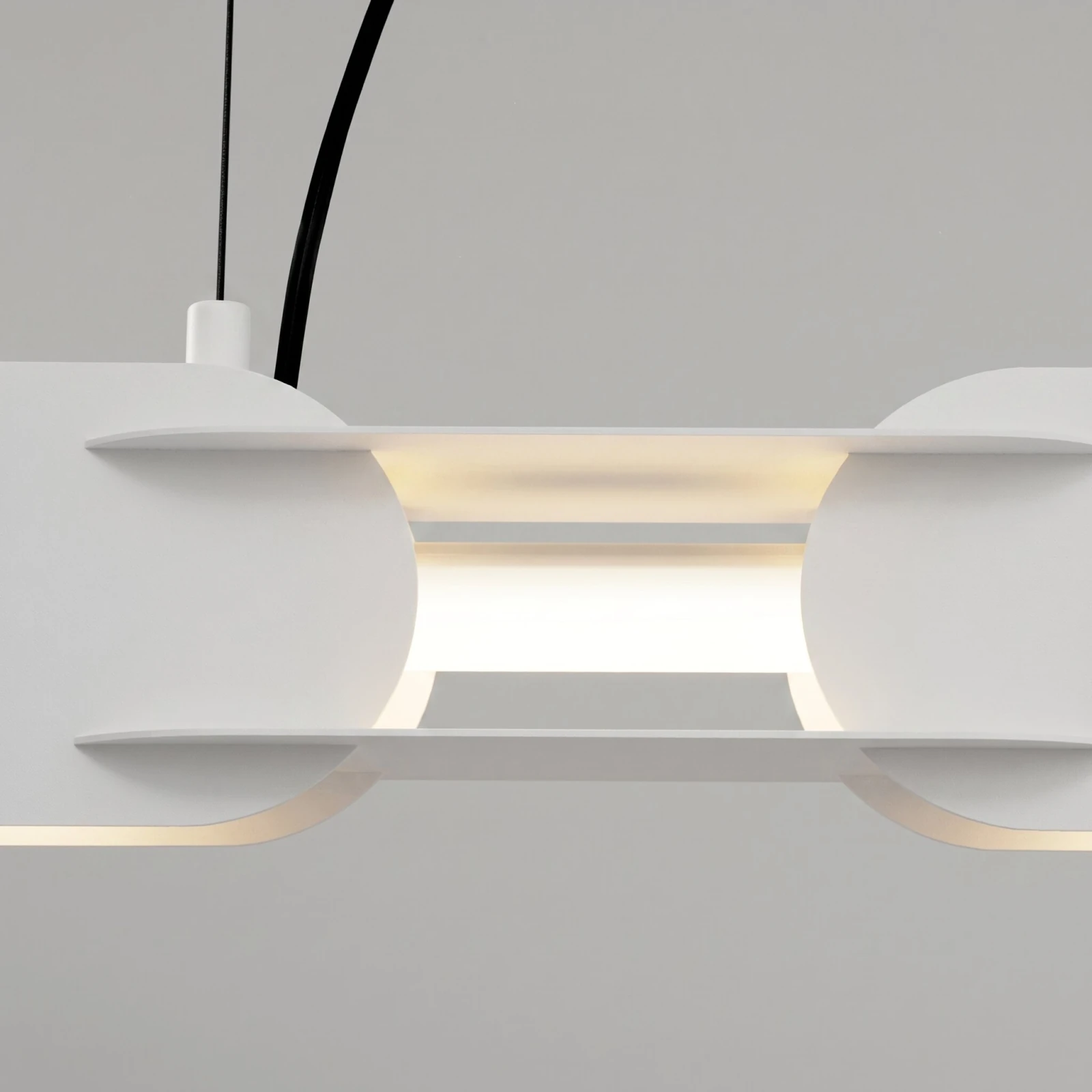 Pendant lamp 158 cm – linear, white, DALI dimmable