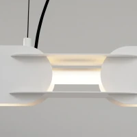 Pendant lamp 158 cm – linear, white, DALI dimmable - Image 4