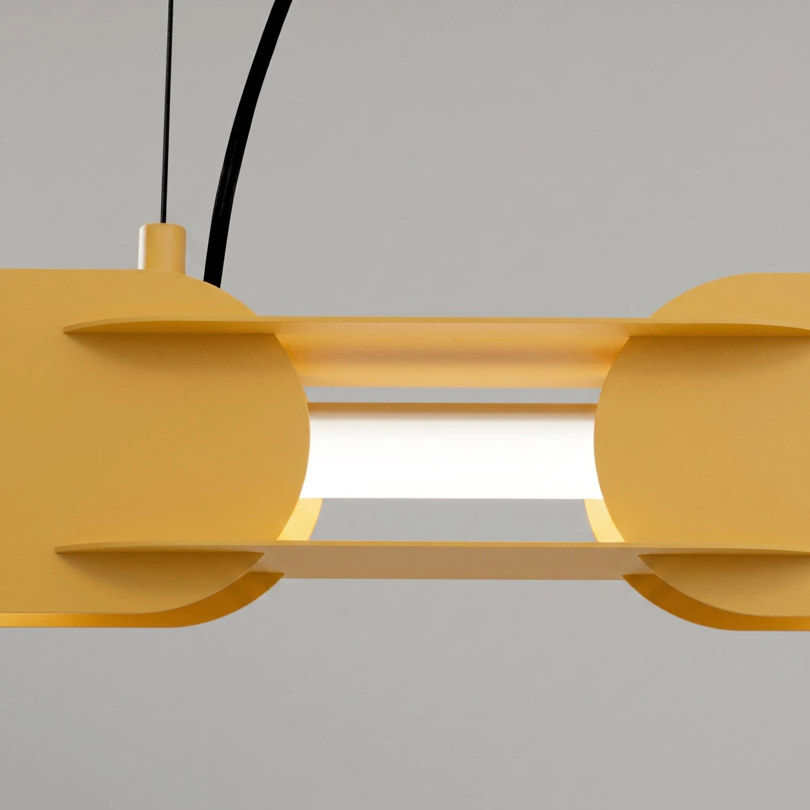 Pakabinamas šviestuvas 158 cm – linijinis, geltonas, DALI LED