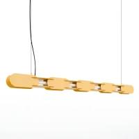 Pakabinamas šviestuvas 158 cm – linijinis, geltonas, DALI LED - Nuotrauka 2