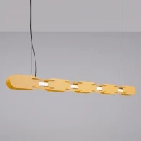Pakabinamas šviestuvas 158 cm – linijinis, geltonas, DALI LED - Nuotrauka 1