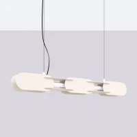 Pakabinamas LED šviestuvas 91 cm – linijinis, smėlio, DALI - Nuotrauka 3
