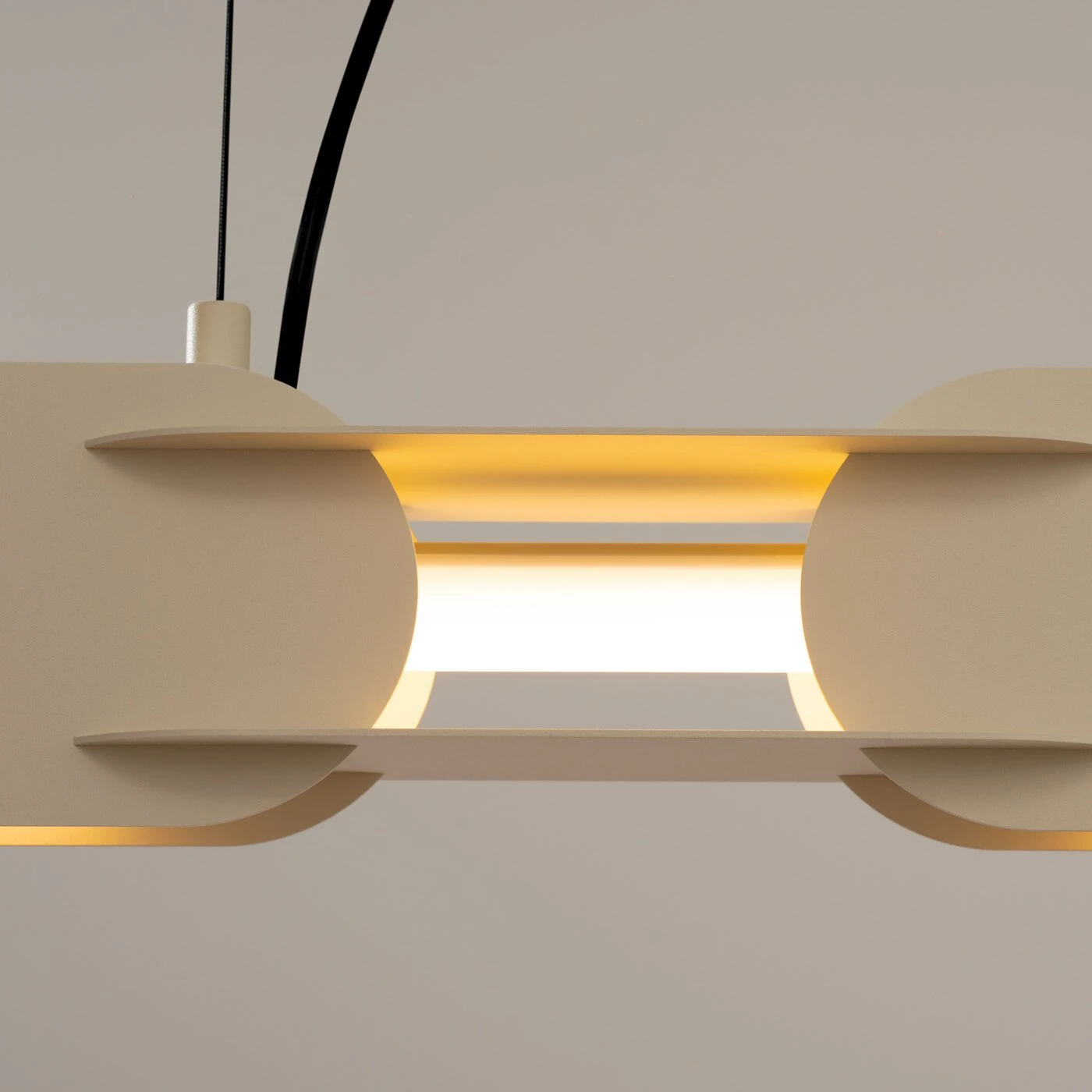 Pakabinamas LED šviestuvas 91 cm – linijinis, smėlio, DALI