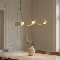 Pakabinamas LED šviestuvas 91 cm – linijinis, smėlio, DALI - Nuotrauka 1