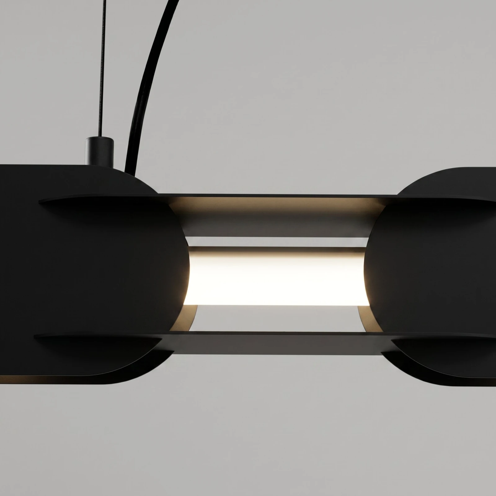Pendant lamp 91 cm – linear, black, CRI98