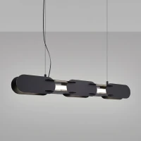 Pendant lamp 91 cm – linear, black, CRI98 - Image 1