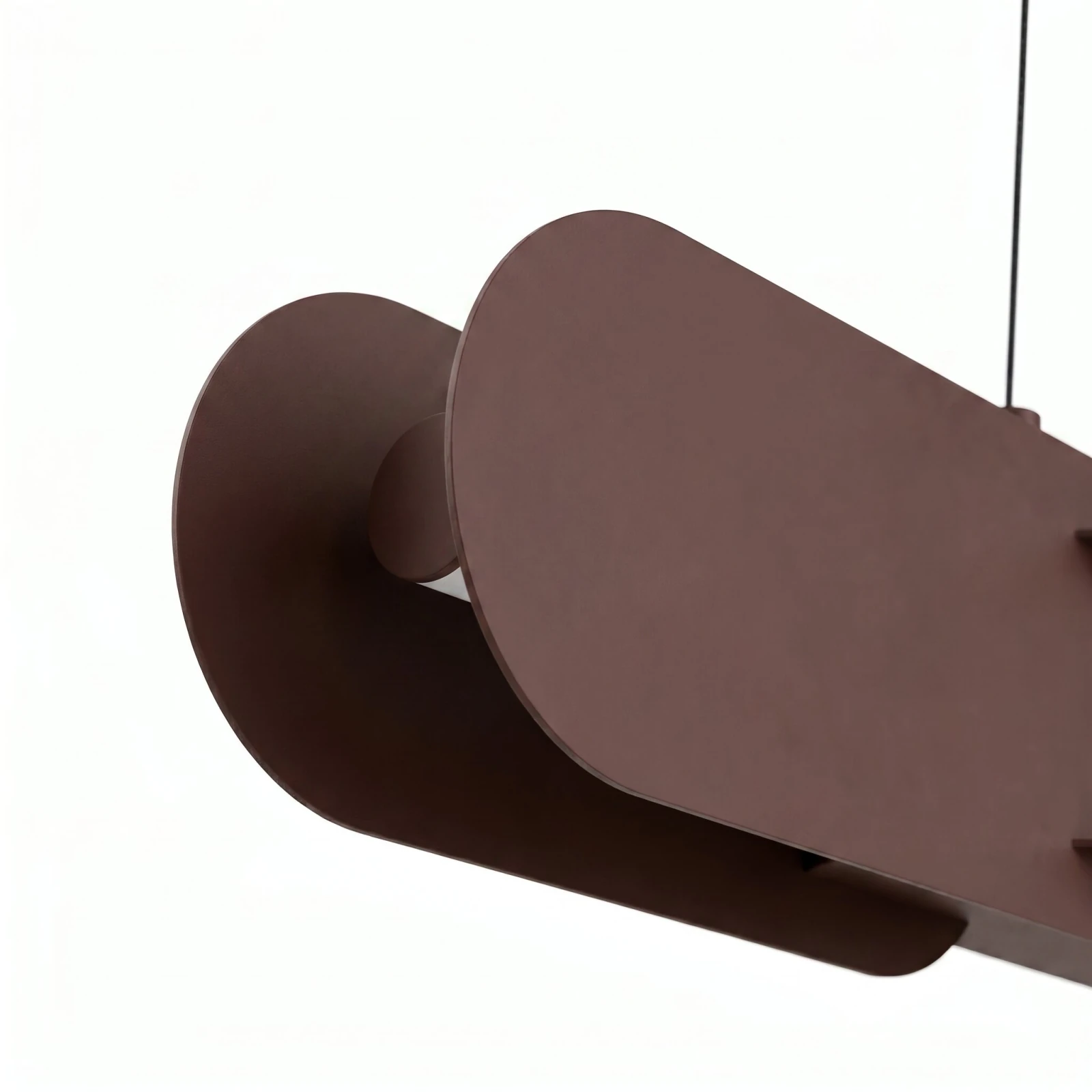 Pakabinamas LED šviestuvas 91 cm – linijinis, smėlio rudas, DALI