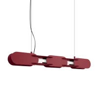 Pakabinamas LED šviestuvas 91 cm – linijinis, burgundinis, DALI - Nuotrauka 2