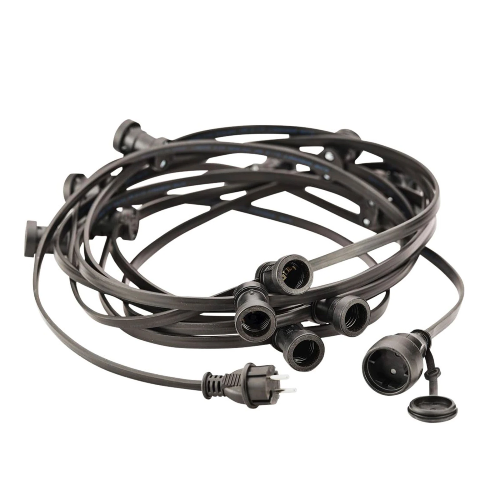 String light MODO 12xE27 – black, IP65, indoor and outdoor use