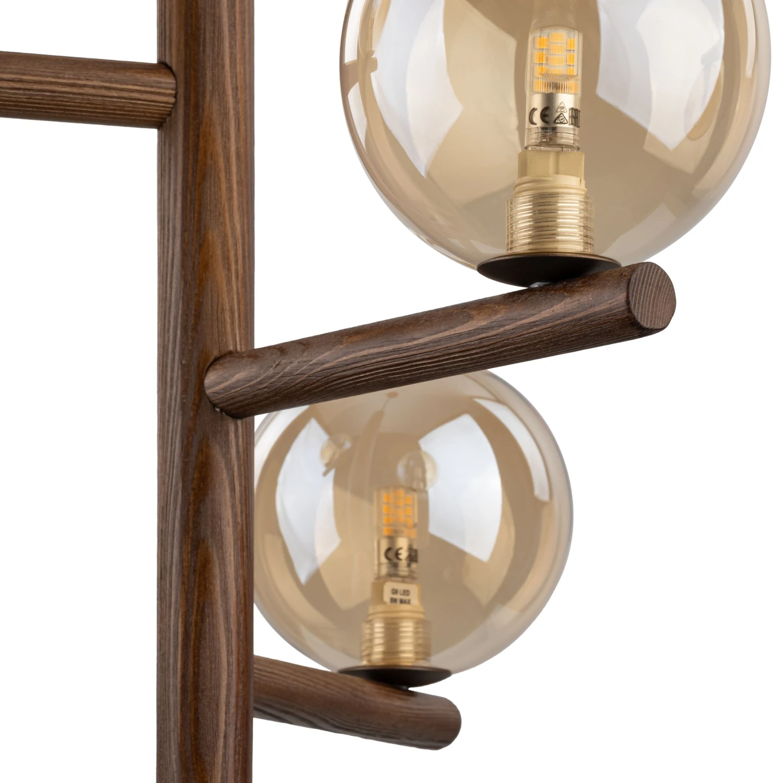 ESTERA WOOD pakabinamas šviestuvas 3xG9, rudas