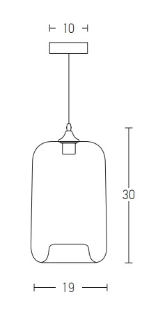 Grey Glass Cylinder Pendant Lamp E27