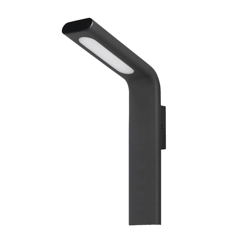 LED Outdoor Wall Lamp 9W – Curved, Black