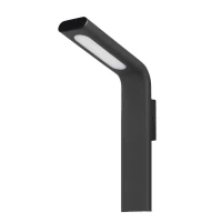 LED Outdoor Wall Lamp 9W – Curved, Black - Image 2