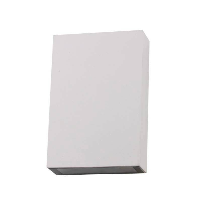 Rectangular White LED Wall Light 4W, Up/Down