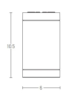 Baltas Cilindrinis GU10 Paviršinio Montavimo Šviestuvas, IP54