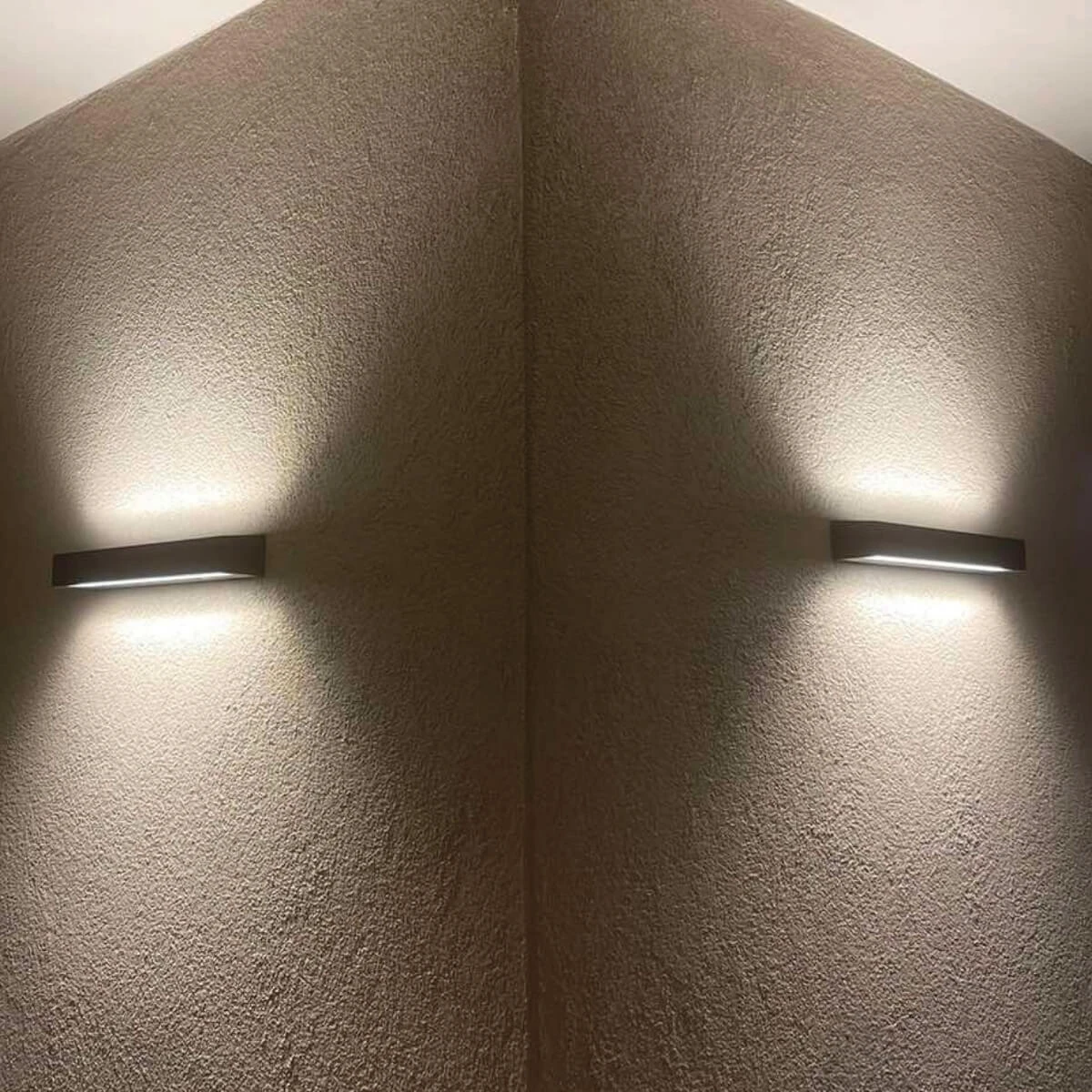 Rectangular Grey LED Wall Light 30W, Minimalist Design