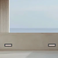 Rectangular Grey LED Outdoor Surface Wall Light 3W - Image 1