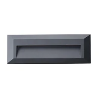 Rectangular Grey LED Outdoor Surface Wall Light 3W - Image 2