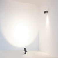 Adjustable Cylindrical LED Outdoor Spotlight 15W, Grey - Image 1