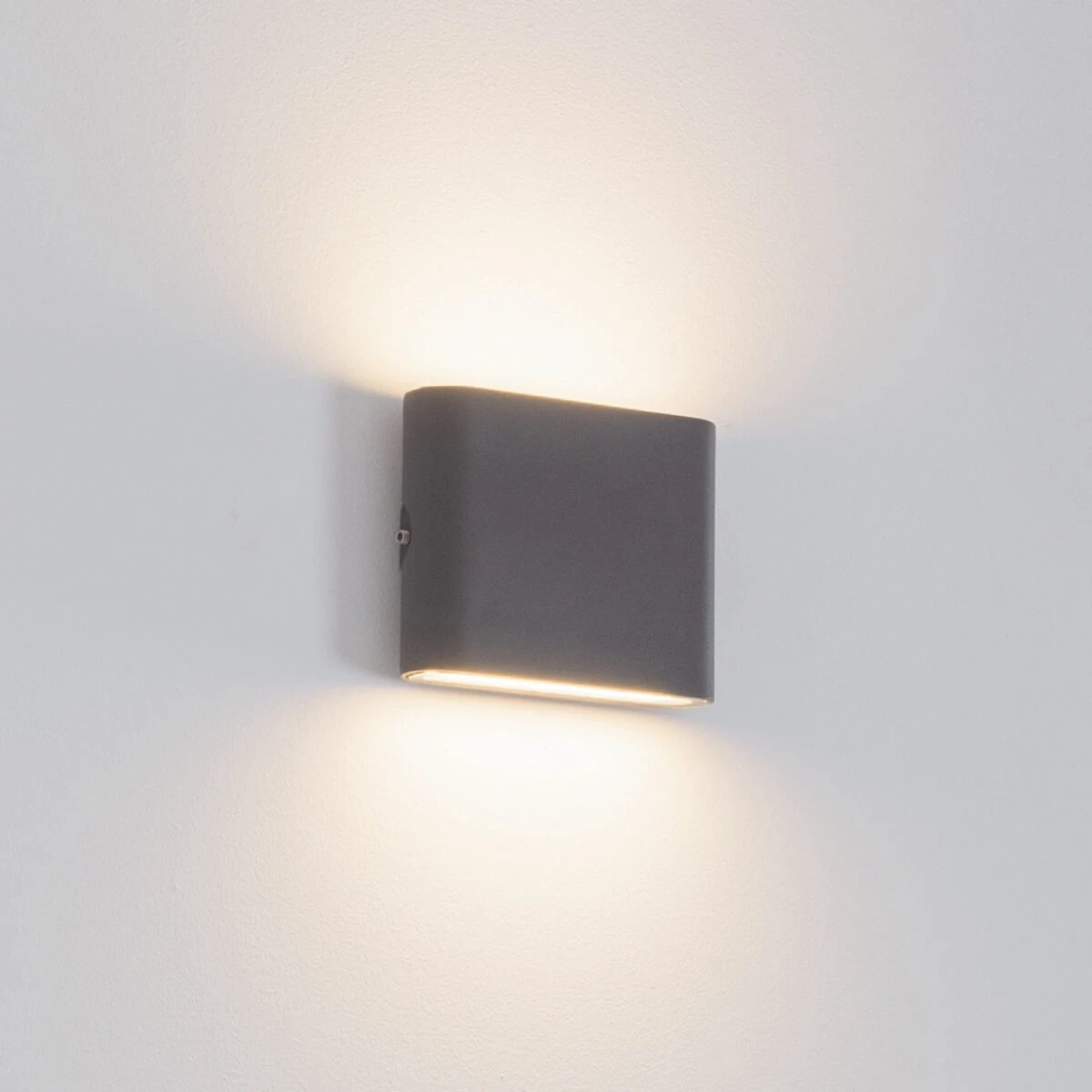 LED Up/Down Outdoor Wall Light, 6W Graphite Grey