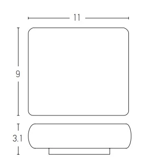LED Up/Down Outdoor Wall Light, 6W Graphite Grey