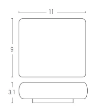 LED Up/Down Outdoor Wall Light, 6W Graphite Grey - Image 4