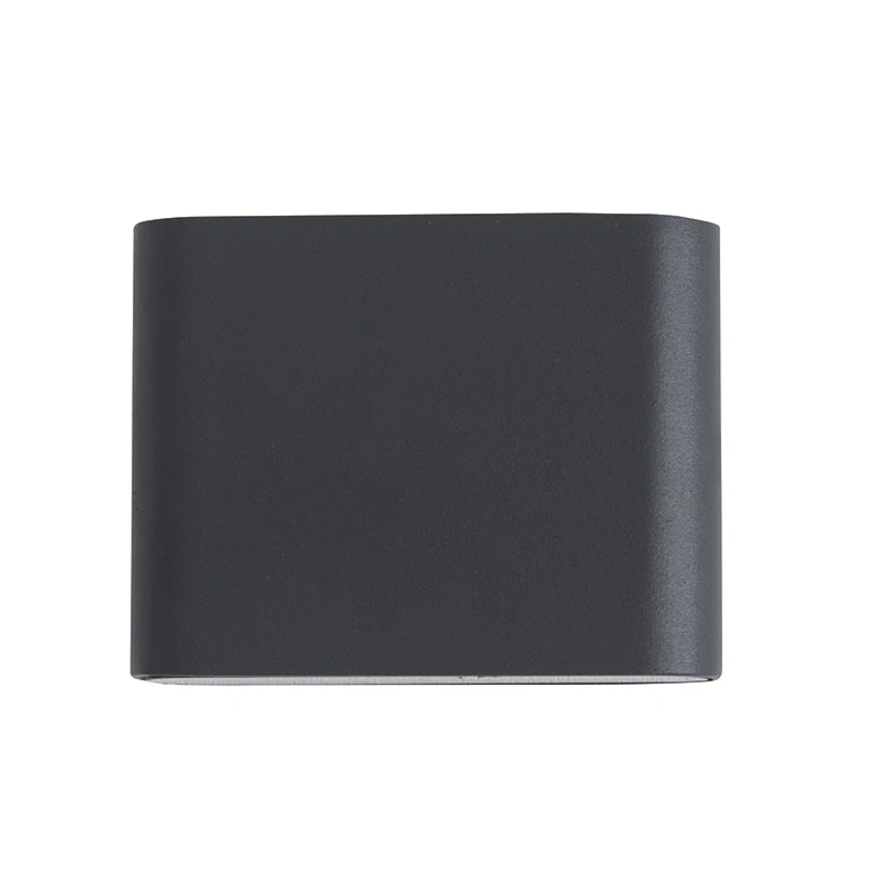 LED Up/Down Outdoor Wall Light, 6W Graphite Grey